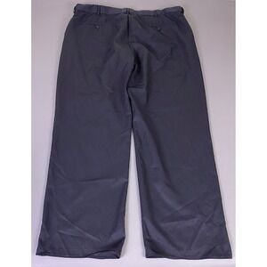 Croft & Barrow Dress Pants Men's‎ 42x30 Navy Blue Flat Front  Slacks *Flaw